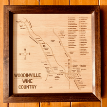 Load image into Gallery viewer, Woodinville Wine Country Wood Map