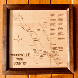 Woodinville Wine Country Wood Map